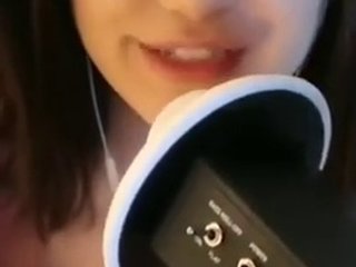 ASMR ear licking